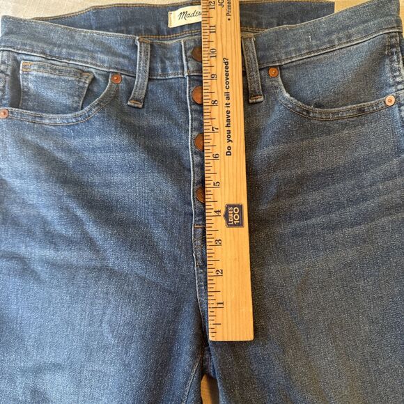MADEWELL 10" High-Rise Skinny Jeans  Button-Front TENCEL Denim Ed MA981 Sz 29 - Picture 9 of 11